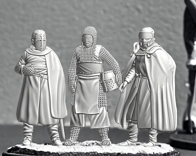 Leper Knights of Lazarus at Rest 28mm 1/56