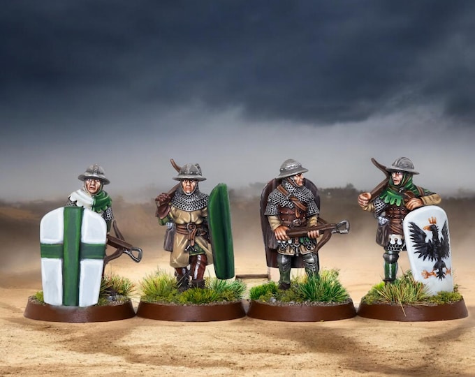 Genoese Crossbowmen Set 2 28mm 1/56