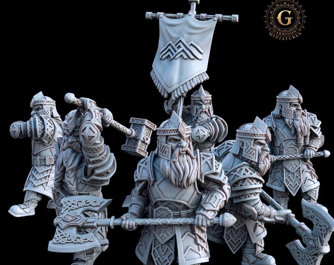 Dwarf Iron Vanguard X6 : 28mm