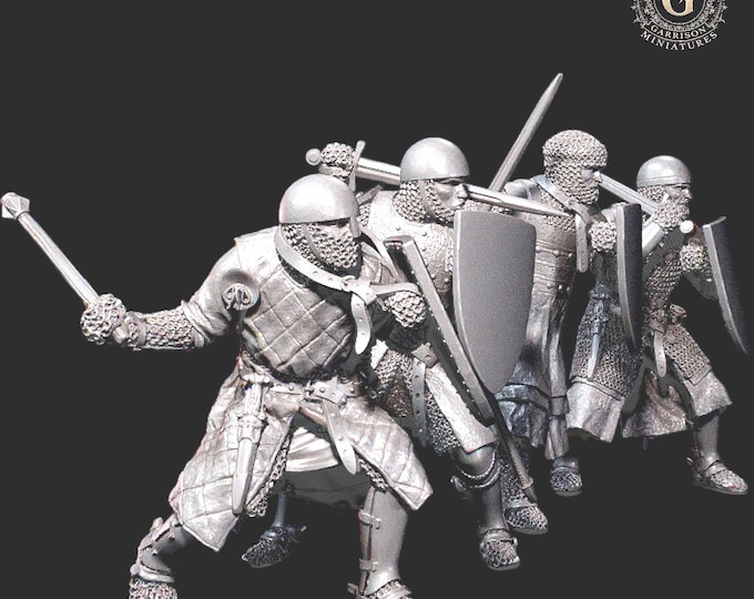 14th Century Foot Knights 28mm 1/56