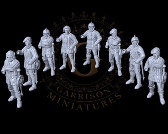 C15th/16th Medieval Anglo-Scottish Pikemen 28mm 1/56