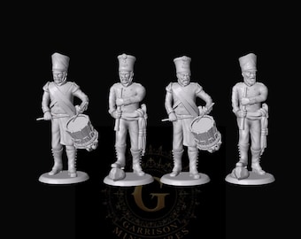 Prussian Foot Artillery Command X4: 28mm
