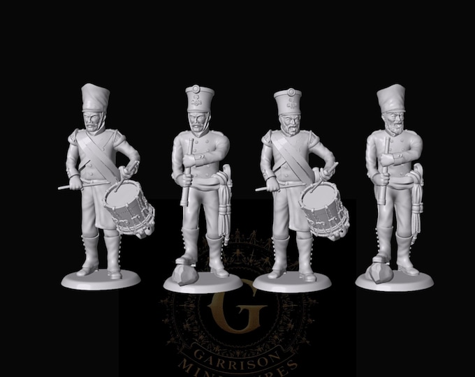 Prussian Foot Artillery Command X4: 28mm