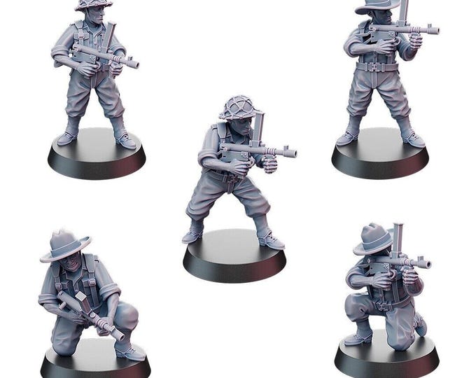 Australian Army SMG Squad 28mm 1/56