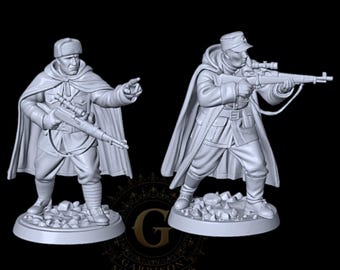 WW2 Stalingrad Enemy at Gates Snipers: 20mm & 28mm