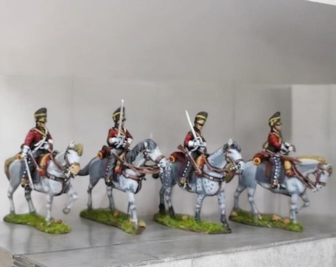 Napoleonic British Scots Greys Set A, 28mm 1/56