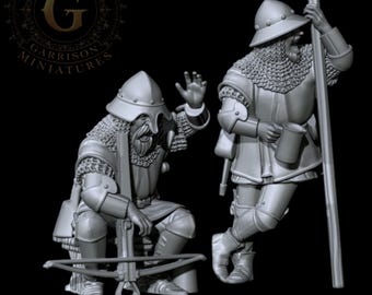 Drunken Men at Arms X2: 28mm