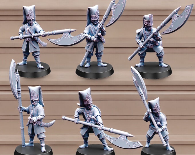 Araby/Easterling Jannisaries with Halberds  28mm 1/56