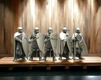 Iberian Christian Court Guards X5: 28mm