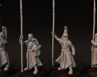 High Elf Pikemen  X4 LoTR MESBG 28mm 1/56