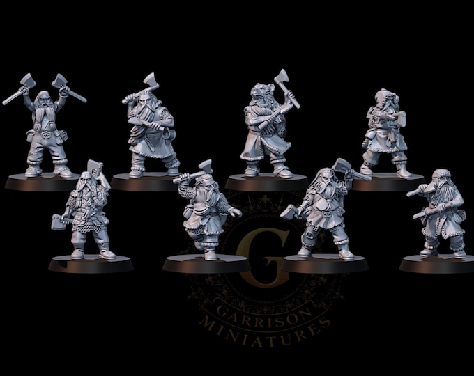 Dwarf Barbarians 28mm 1/56