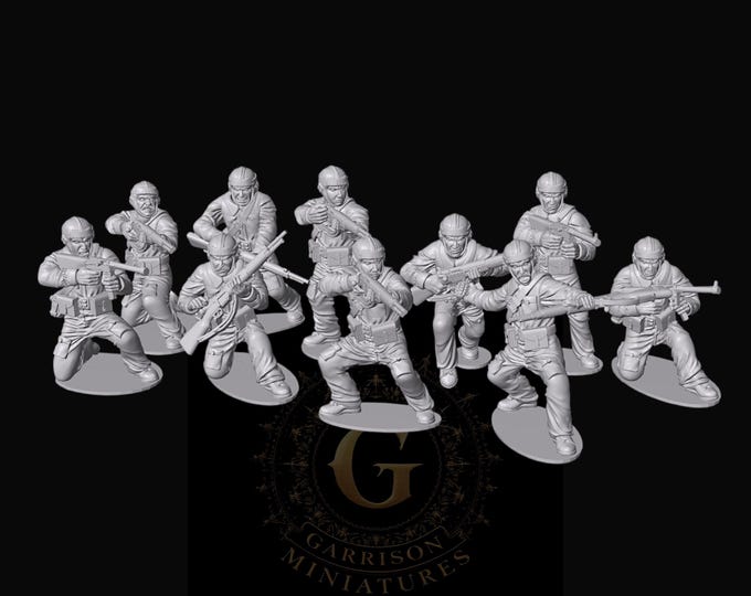 French Paratroopers X10: 28mm