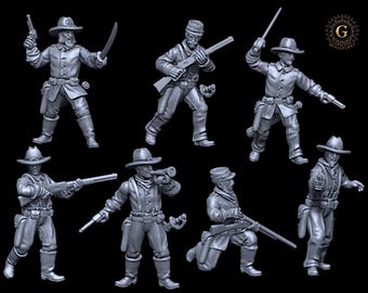7th Cavalry on Foot 28mm/32mm