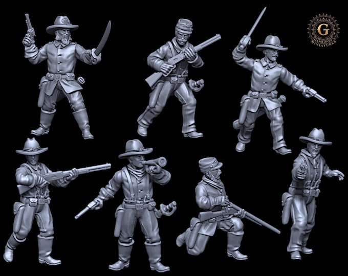 7th Cavalry on Foot 28mm/32mm