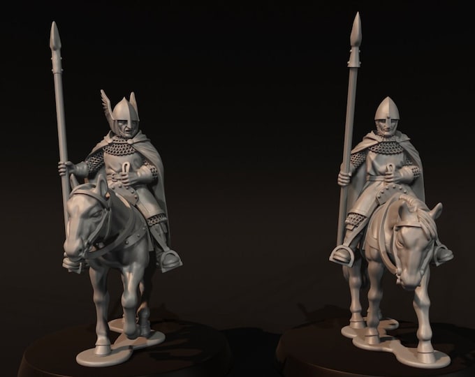 City Guard with Spears Mounted, 28mm 1/56