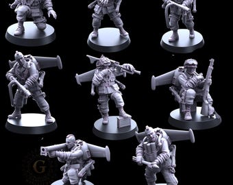 Jet Pack Troopers Support X8, 28mm