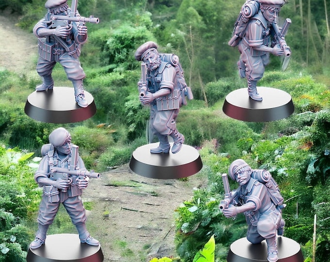 Australian Commandos SMG Unit, 28mm 1/56