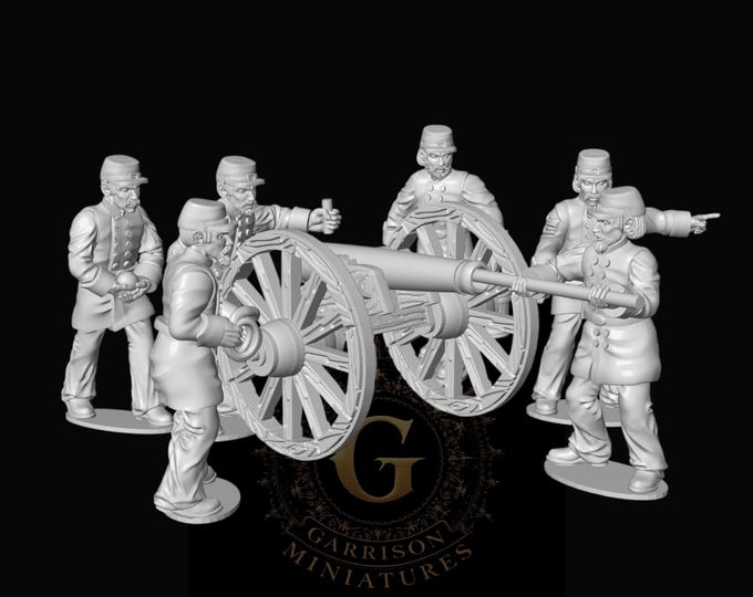 Confederate Artillery 1 : 28mm