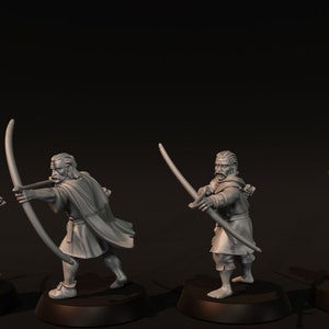 8 Archers Gallois/anglais 28mm Peints Pro - Perry Miniatures Pour Saga