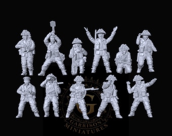 British Infantry X11: 28mm or 20mm
