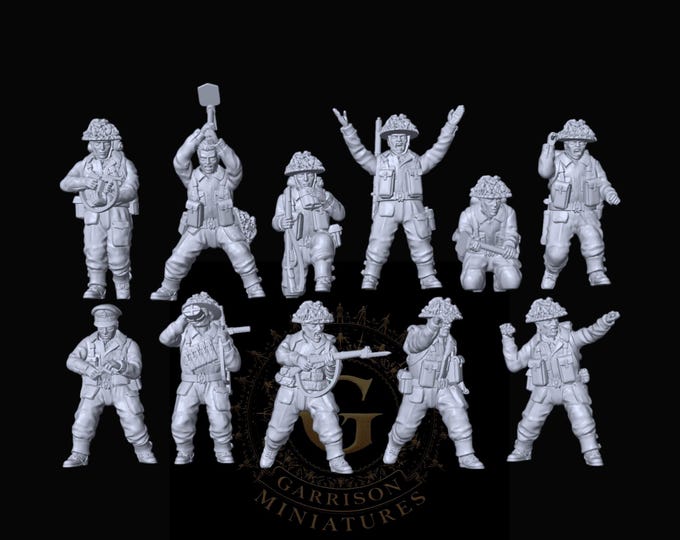 British Infantry X11: 28mm or 20mm