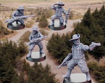 WW2 Pacific Theater Australian Army Scouts & NCO X4 28mm 1/56