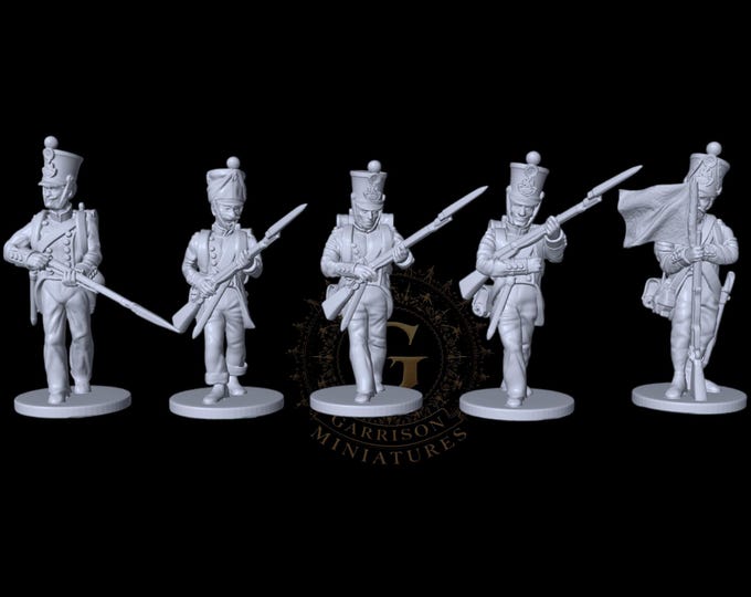 Napoleonic French Infantry X5 28mm 1/56