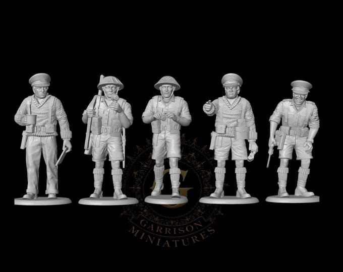 British 8th Army Command Group X5: 28mm