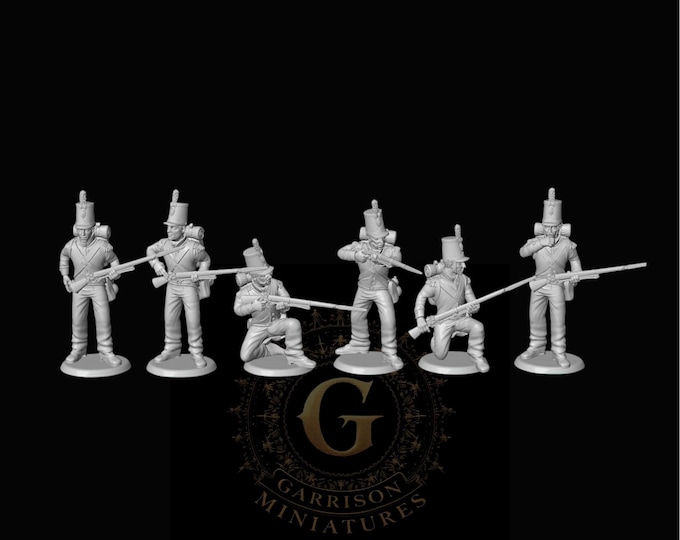 Portuguese Grenadiers Firing x6 28mm