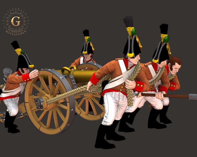 Napoleonic Austrian Artillery Positioning, 28mm 1/56