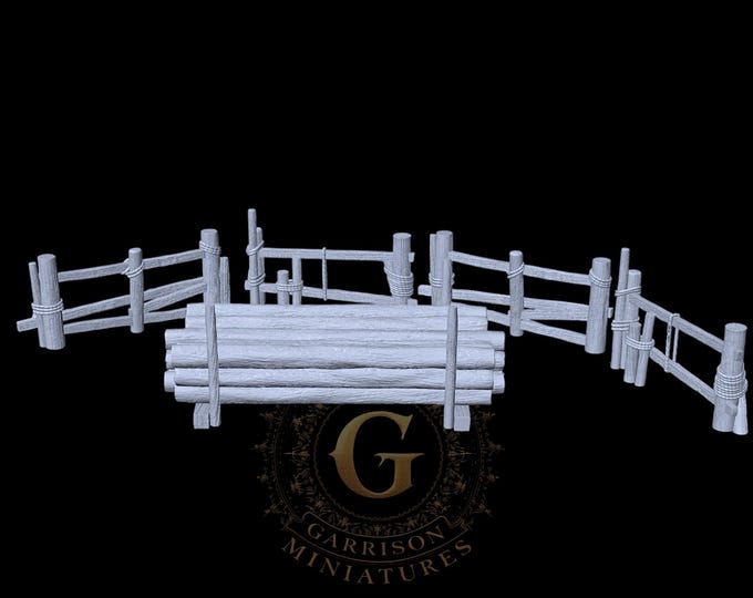 Fences and Woodpile - 28mm 1/56