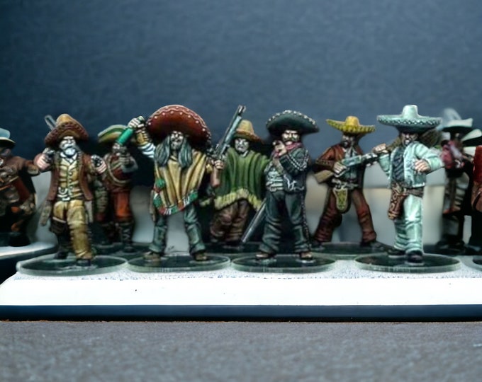 Mexican Outlaws on Foot, 28mm/32mm
