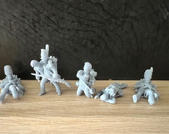 Napoleonic British Wounded Infantry 28mm 1/56