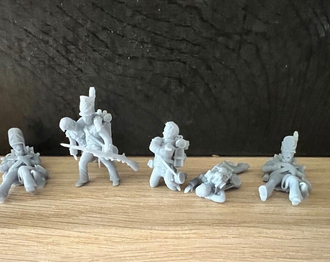 Napoleonic British Wounded Infantry 28mm 1/56