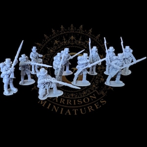 ACW Iron Brigade X10 28mm 1/56 Wargames and Collectors Figures by Battlecat  for Garrison Miniatures