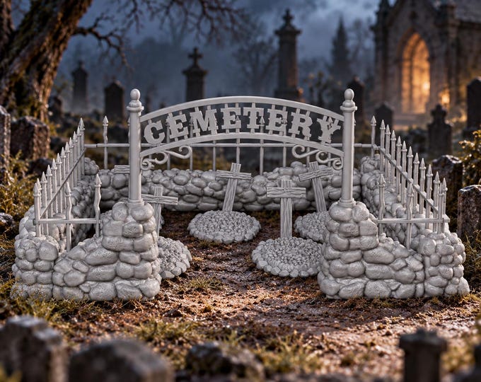 Boot Hill Cemetery 1:87 HO Scale Old West Model Railroad Railway Layout Figures