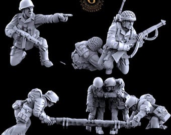 WW2 US Army Pacific HQ  28mm 1/56