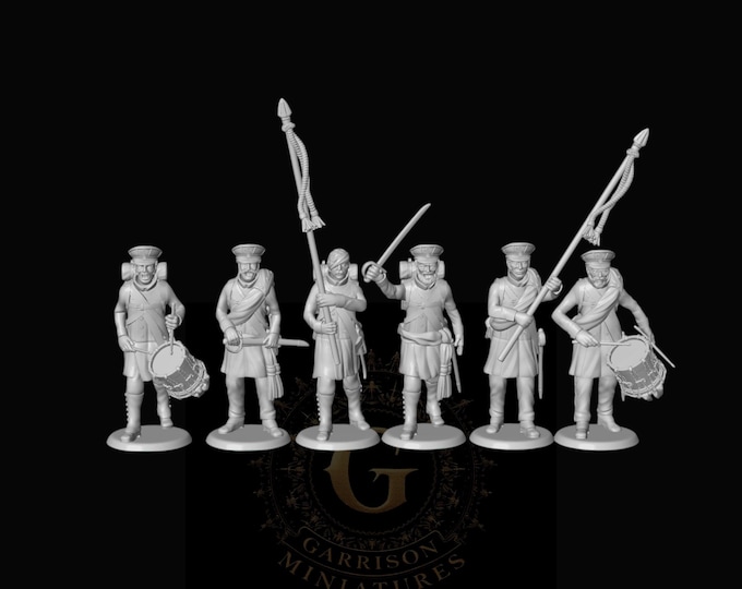 Prussian Landwehr Infantry Command 28mm