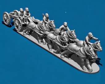 American Civil War Artillery Train, 15mm and 13.5mm Epic Scale