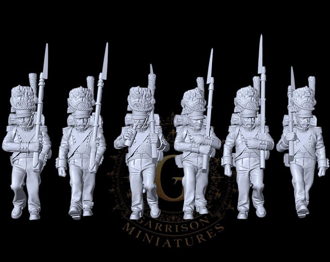 Napoleonic Grand Duchy Warsaw Line Grenadiers Marching  28mm 1/56
