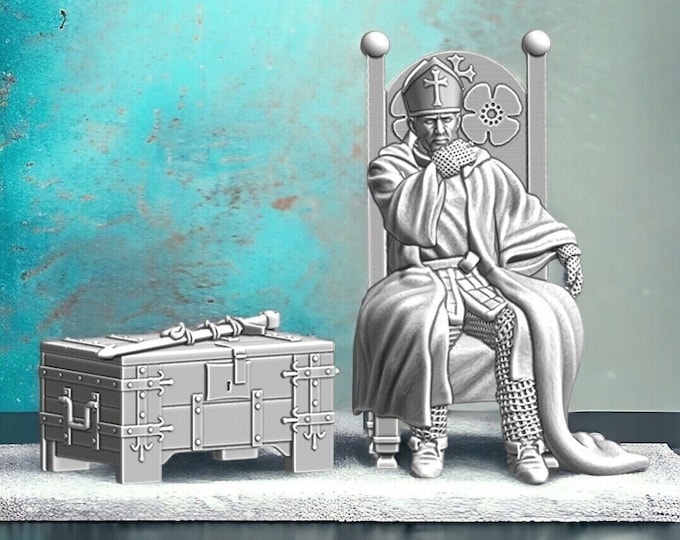 Medieval Warrior Bishop - 28mm 1/56