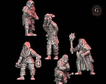 Inquisition Zealots Set 2 28mm 1/56