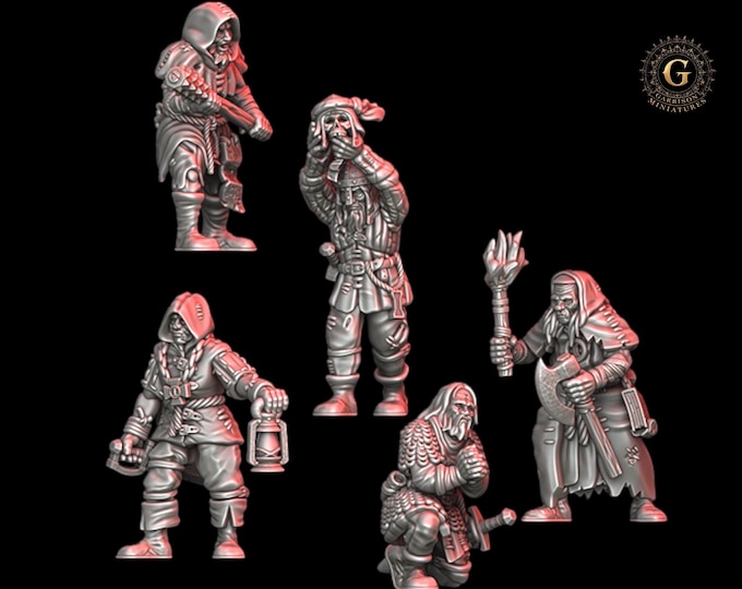 Inquisition Zealots Set 2 ideal Trench Crusade Grimdark 28mm