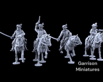 American Civil War Union Officers Mounted 28mm 1/56