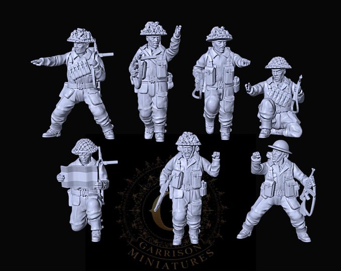British Infantry NCOs X7: 28mm or 20mm