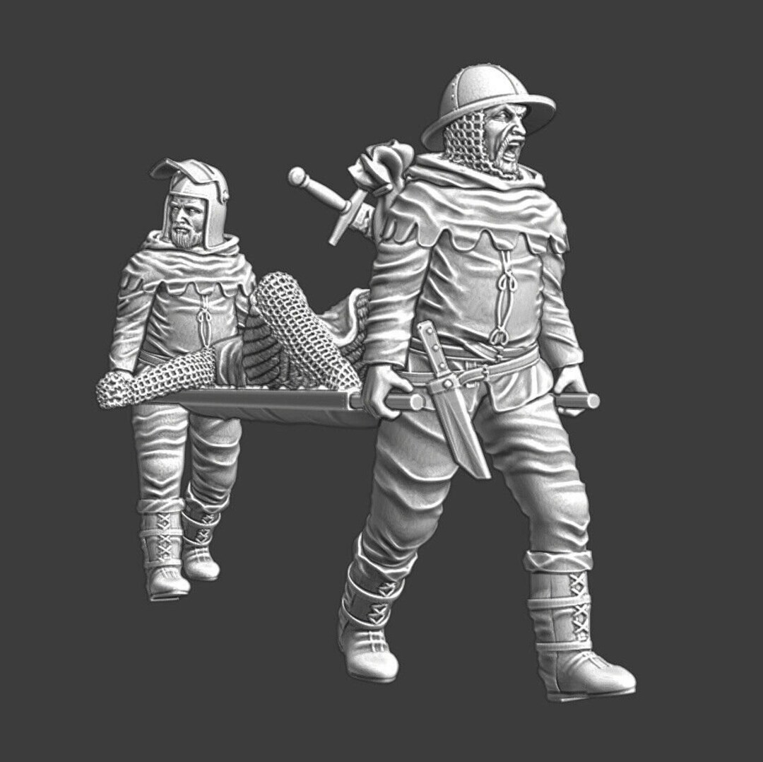 Medieval Stretcher Bearers 28mm Northern Crusades Wargames, Collectors