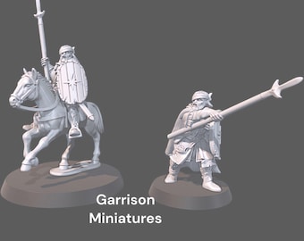 Veteran Northern Captain  28mm for LoTR, MESBG Wargames and Collectors Figures by Medbury Miniatures for Garrison Miniatures