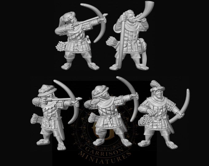 Halfling Levy Archers X6 - 28mm