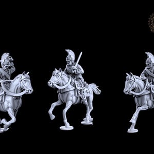 1812 Napoleonic Russian Lieb Guard Cuirassiers X3 28mm 1/56 Wargames and Collectors Figures by Garrison Miniatures