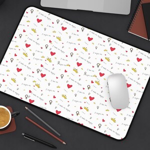 Desk Mat | Large Mouse Pad | Pride Mousepad | Gaming Mousepad | Positive Affirmations | Gamer Gift | Home Office | Computer Accessory